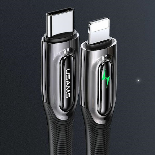 Usams US-SJ518 Geflochten USB-C zu Lightning Kabel 20W Grün 1.2m (SJ518USB02)