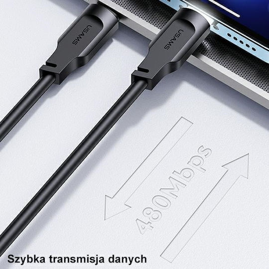 Usams US-SJ566 USB-C zu Lightning Kabel 20W Lila 1.2m (SJ566USB03)