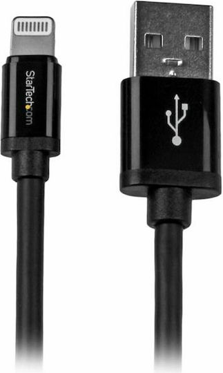 StarTech Regular USB to Lightning Cable Μαύρο 2m (USBLT2MB)