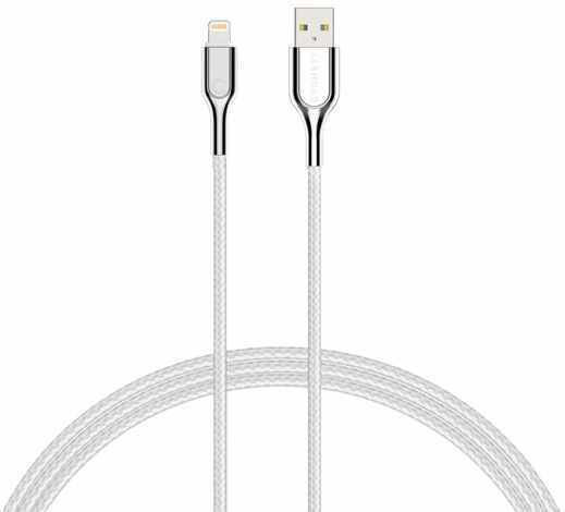 Cygnett Braided USB-A to Lightning Cable White 3m (CY2687PCCAL)