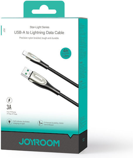Joyroom Braided USB-A to Lightning Cable 18W Μαύρο 1.2m SA31-AL3