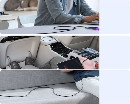 Joyroom Braided USB-A to Lightning Cable 18W Μαύρο 1.2m SA31-AL3