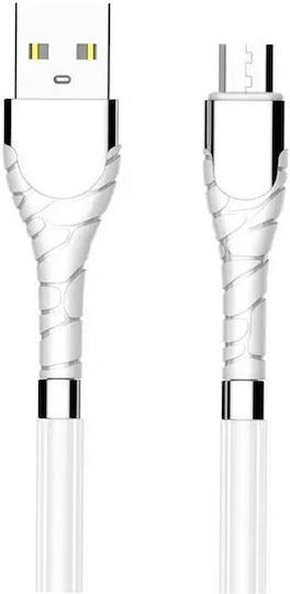 Ldnio LS511 Regular USB-A la Cablu Lightning Alb 1m (LD-LS511LW)