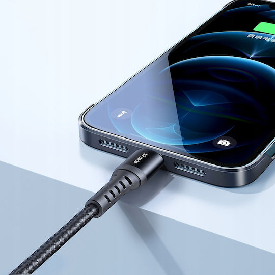 Mcdodo Braided USB-A to Lightning Cable 18W Μαύρο 3m (CA-2263)