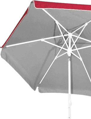 Campus Garden & Beach Umbrella 2m 210g Silver Coating 372-6587-burgundy