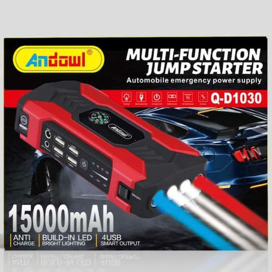 Starter Portabil Baterie Auto și Motocicletă 15000mAh cu Bancă de Alimentare USB Obiectiv 12V