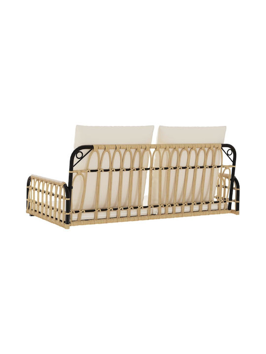 Rattan Swing Beige L105xW58xH38cm