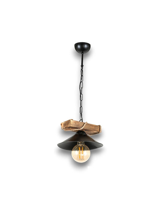 Led7 Pendant Light Single-Light Bell for Socket E27 Black