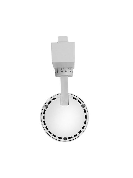 GloboStar Единично LED Топло бяло Спот в Бял Цвят
