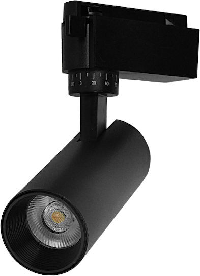 GloboStar Monos LED Alb Cald Spot în Culoare Negru