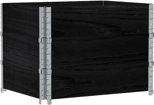 vidaXL Pallet Collar 80cmx60cmx60.5cm 3pcs