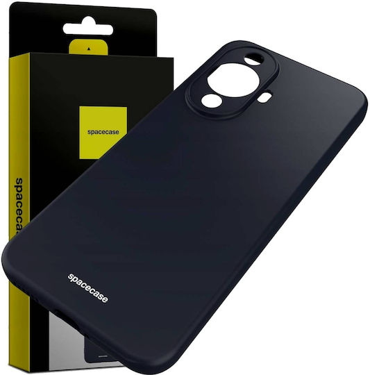 Spacecase Silicone Umschlag Rückseite Silikon Schwarz (Huawei Nova 12s)