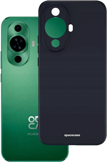 Spacecase Silicone Umschlag Rückseite Silikon Schwarz (Huawei Nova 12s)