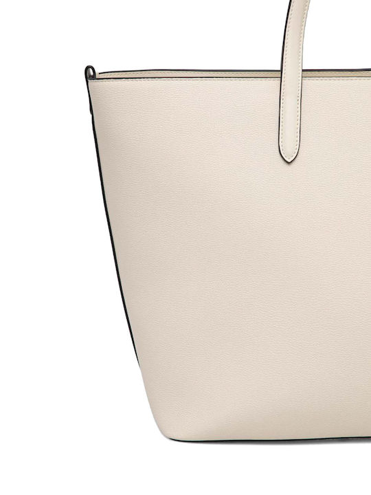 Karl Lagerfeld Essential Logo Γυναικεία Τσάντα Tote Χειρός Εκρού