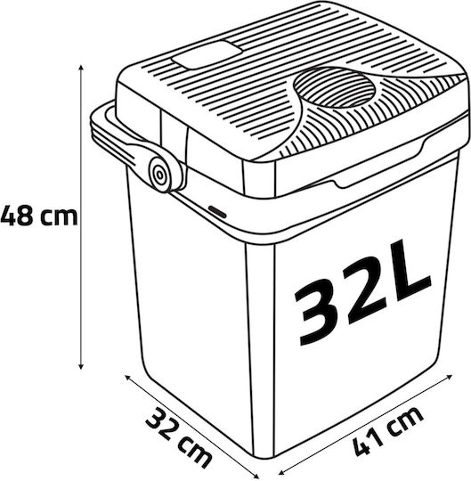 Berdsen Tragbares Kühlschrank 32lt 12V Schwarzes