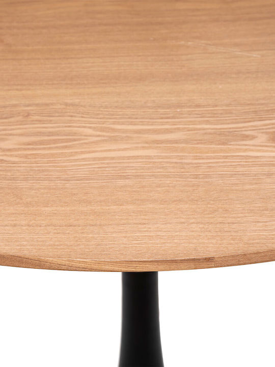 A-S Elias Round Table Kitchen Metallic Black 100x100x74cm
