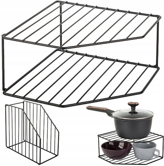 Verk Group Tabletop Metal Rack 12.5x25x25cm Black