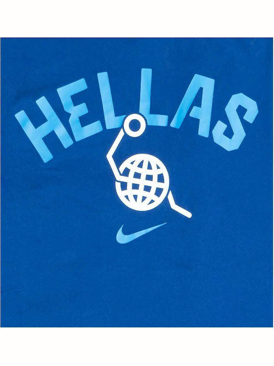 Team Greece Olympics Dri-Fit Athletic T-shirt Blue