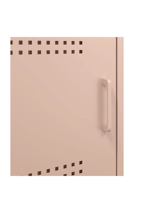 Noptiere Metalice Roz 2buc 36x39x68cm