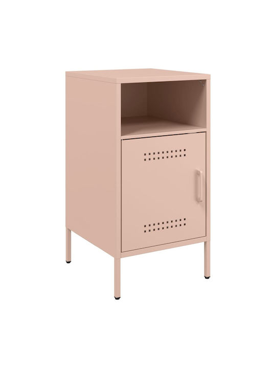 Noptiere Metalice Roz 2buc 36x39x68cm