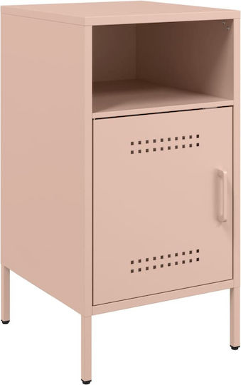 Nachttische Metall Rosa 2Stück 36x39x68cm