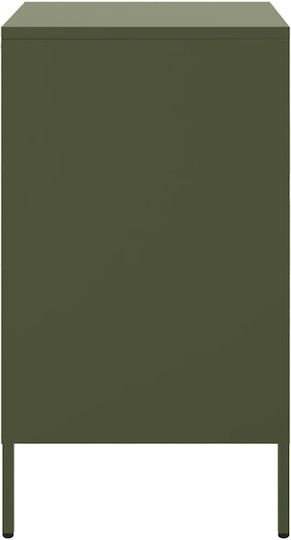 Κομοδίνα Μεταλλικά Πράσινα 2τμχ 36x39x68cm
