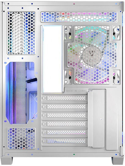 Modecom Panorama ARGB 5F Gaming Midi Tower Κουτί Υπολογιστή με Πλαϊνό Παράθυρο Λευκό