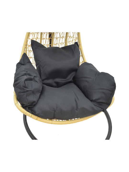 Soleil Κρεμαστή Κούνια Φωλιά με Μαξιλάρι Rattan Καφέ Μ103xΠ83xΥ200cm