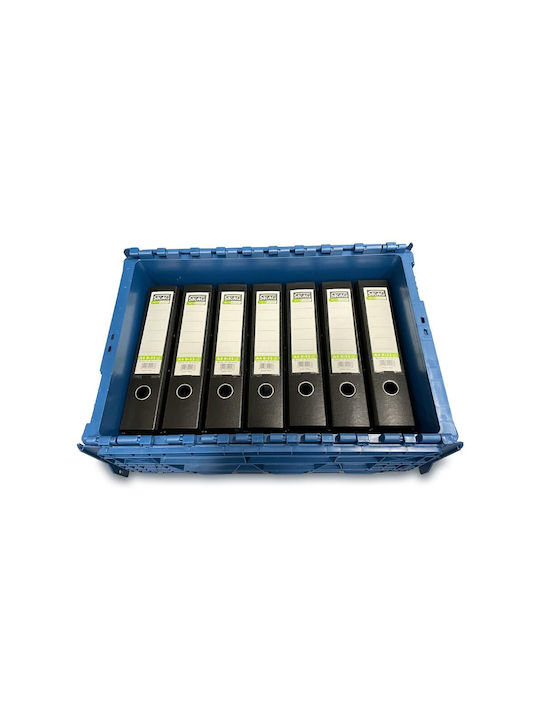 Green City International Plastic Storage Box with Lid Blue 66lt 1pcs