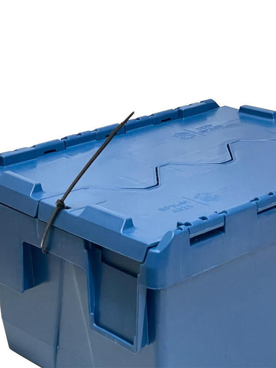 Green City International Plastic Storage Box with Lid Blue 33lt 1pcs