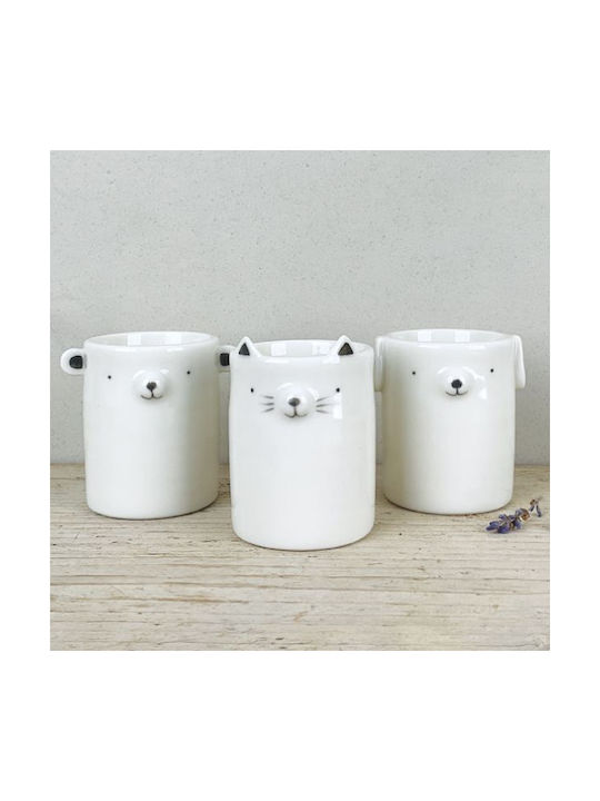 Synchronia Διακοσμητικό Σκυλάκι από Πορσελάνη 9x6x9cm