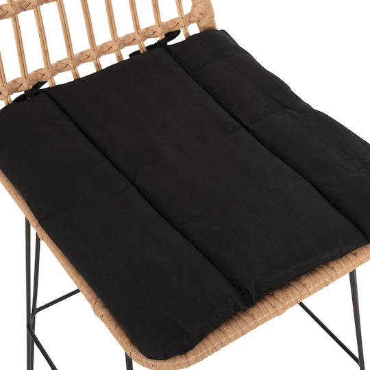 Табуретка Бар За външна употреба Ратан Allegra С възглавница Black-beige 1бр 52x51x103см
