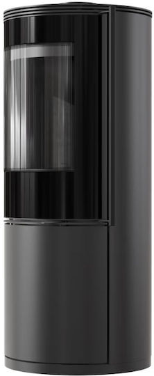 Kratki Sven Ceramic Wood Stove 7kW Black