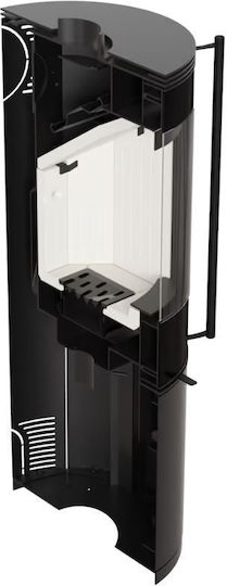 Kratki Sven Ceramic Wood Stove 7kW Black