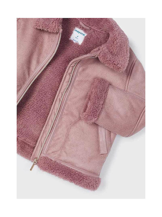 Mayoral Kids Jacket Double Sided Pink