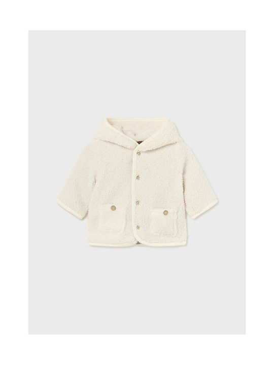 Mayoral Kids Coat Double Sided with Hood Mocha