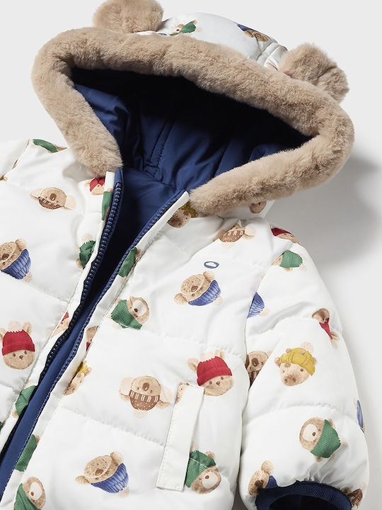 Kids' Casual Jacket Double Sided with Hood Blue