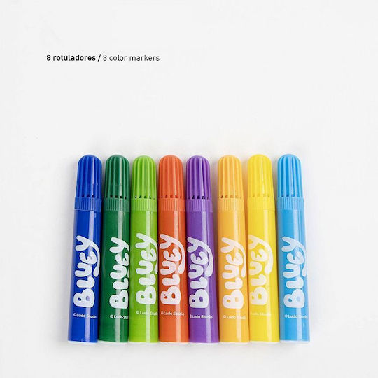 Cerda Bluey Colouring Set 30x30cm 26 Pieces