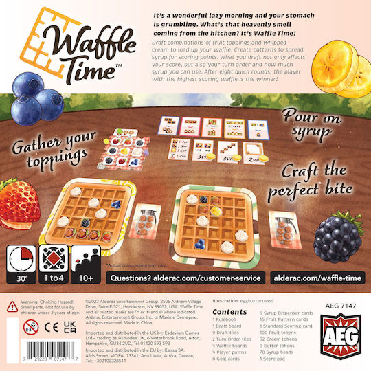 Board Game Waffle Time for 1-4 Players 10+ Years Old (EN) Alderac