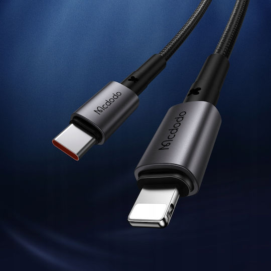 Mcdodo Geflochten USB-C zu Lightning Kabel 36W Schwarz 1.2m (CA-2850)