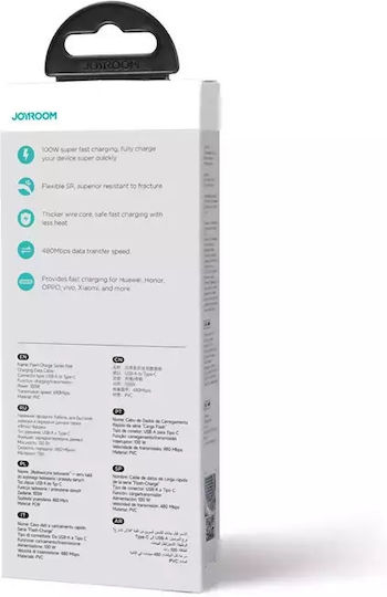 Joyroom SA26-CL3 Braided USB-C to Lightning Cable 30W Black 1m