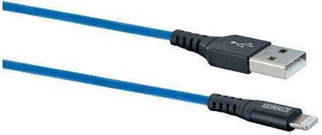 Schwaiger Braided USB-A to Lightning Cable Μπλε 1.2m (LPRO440501)