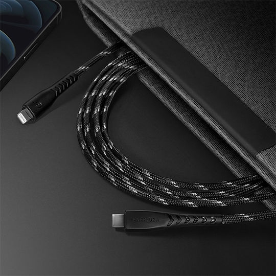Energea C94 Braided USB-C to Lightning Cable White 1.5m