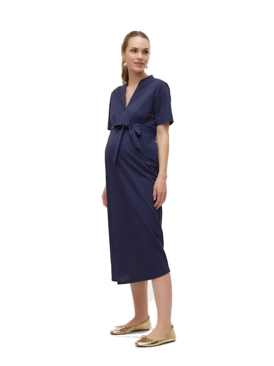 Maternity Dress Jenny Navy Blue