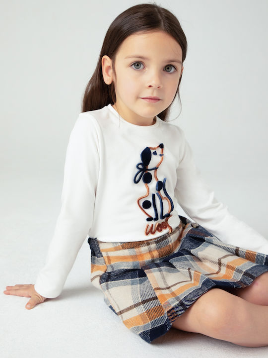 Mayoral Kids Blouse Long Sleeve Ecru