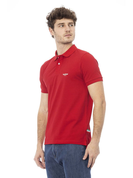 Baldinini Men's Short Sleeve Blouse Polo Red