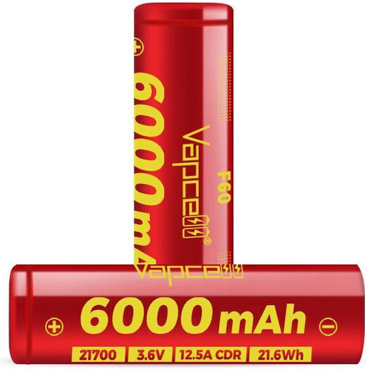 Vapcell Baterie Reîncărcabilă 21700 6000mAh 3.6V 1buc