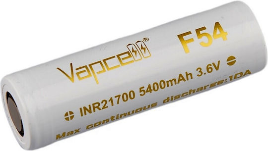 Vapcell Презареждаща батерия 21700 5400mAh 3.6V 1бр