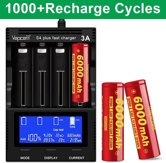 Vapcell Baterie Reîncărcabilă 21700 6000mAh 3.6V 1buc