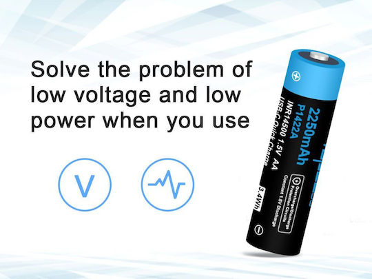 Vapcell Презареждаща батерия 14500 2250mAh 1.5V 1бр